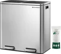 Produktbild: SONGMICS Mülleimer Mülltrennsystem, mit 2 Fächern, 2 x 30 L, Küche