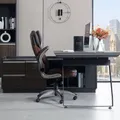 Produktbild: WOLTU Bürostuhl, ergonomisch, mit Kopfstütze Armlehnen, Kunstleder, braun