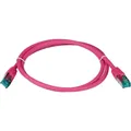 Produktbild: EFB Elektronik RJ45 Patchkabel S/FTP, Cat.6A, LSZH, 2m, magenta Das geschirmte Cat.6A RJ45 Patchkabel gewährleistet (S/FTP, CAT6a, 2 m) (MK6001.2MA)