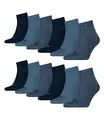 Produktbild: PUMA 12 Paar Quarter Sportsocken (Kurzsocken) für Damen und Herren im Vorteilspack (Denim Blue, 39/42)