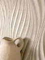 Produktbild: Newroom Tapete Beige Vlies Wellenmuster - Modern 3D Optik Glanztapete Streifen für Wohnzimmer Schlafzimmer