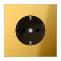 Produktbild: Jung GO1520 Schutzkontakt-Steckdose, 16 A 250 V ~, Metall goldfarben PVD-beschichtet, Serie LS, goldfarben