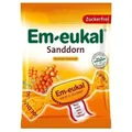 Produktbild: EM EUKAL Bonbons Sanddorn zuckerfrei 75 g PZN 3166310