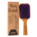 Produktbild: Anwen Holzhaarbürste Paddle Brush breit antistatisch für lange, dichte Haare