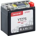 Produktbild: Accurat Motorradbatterie YTZ7S - 12V, 6Ah, 120A, rüttelfest, wartungsfrei, LCD Display - Starterbatterie, Gel Batterie in Erstausrüsterqualität für Rasentraktor, Roller, Motorrad, Quad