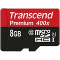 Produktbild: Transcend 8GB MICROSDHC CLASS 10 UHS-I (8 GB, microSDHC, U1, UHS-I) (TS8GUSDCU1)