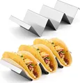 Produktbild: Taco Halter, 2 Stück Taco Ständer aus 304 Edelstahl mit Griffen, Spülmaschine...