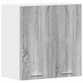 Produktbild: vidaXL Hängeschrank Lyon Grau Sonoma 60x31x60 cm Holzwerkstoff, Küche Schrank, Einbauküche, Küchenzeile, Küchenmöbel, Oberschrank, Küchenschrank