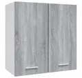 Produktbild: vidaXL Hängeschrank Wandhängeschrank Grau Sonoma 60x31x60 cm Holzwerkstoff