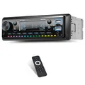 Produktbild: 1 Din Autoradio mit Bluetooth, Single Din Media Player mit FM-Radio, MP3-Player drahtlose Bluetooth Musik/Anruf USB/AUX/TF-Karte 7 Farbe Taste Licht Fernbedienung