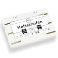 Produktbild: perfect line - 75 Heftstreifen (3x25 Stk.), recycelbarer Kunststoff, Farbe weiß, Made in Germany
