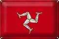 Produktbild: Blechschild Flagge Isle of Man 30x20 cm Isle of Man Vintage Deko Schild tin sign