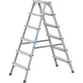 Produktbild: Zarges Stehleiter Scana B, 44206, eloxiert, aus Aluminium mit 2 x 6 Stufen