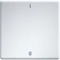 Produktbild: Eltako W-FT55-rw+IO Wippe für Taster/Schalter 55er Design und E-Design 55, Symbol I/O, reinweiß (30000984)