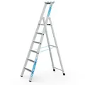 Produktbild: Zarges gebördelte Stehleiter Saferstep S eloxiert 7 Stufen