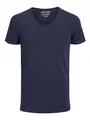 Produktbild: JACK & JONES Herren Basic V-neck Tee S/S Noos T Shirt, Navy Blue, M EU