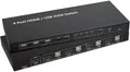 Produktbild: SpeaKa Professional 4 Port KVM Umschalter Verteiler Hub mit Switch HDMI USB TV