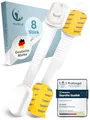 Produktbild: MUTKIND 8x Kindersicherung Schrank - (Mit Kleber von TESA) Schranksicherung Baby - Längenverstellbar - Schubladensicherung Baby für Schränke, Kühlschrank, Tür - Kindersicherung Schubladen - Weiß