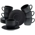 Produktbild: Creatable Tassenset Soft Touch Black, Keramik, 12-teilig, Kaffee & Tee, Tassen, Kaffeetassen-Sets