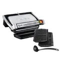 Produktbild: Tefal GC716D Kontaktgrill, Kunststoff, Schwarz, Metallisch, 401 x 229 x 450 mm (LxBxH)
