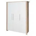 Produktbild: roba Kleiderschrank 'Malo' 3-türig mit Soft-Close - Weiß / Eichen-Dekor