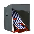 Produktbild: Hentex Schutzhülle Strandkorb, Strandkorb Schutzhülle, atmungsaktive Hülle für optimalen Schutz 165x100Dx140/165H cm