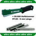 Produktbild: PREBENA Hefthammer HFPF09 + 50.000 Klammern PF-09 CNK  (9 mm Länge) -NEU-