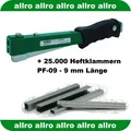 Produktbild: PREBENA Hefthammer HFPF09 + 25.000 Klammern PF-09 (9 mm Länge) -NEU-