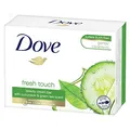 Produktbild: Dove Seifenstück Fresh Touch Handseife mit 1/4 Feuchtigkeitscreme und erfrischendem Duft nach Gurken und grünem Tee 100 g 1 Stück Cucumber