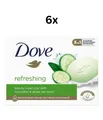 Produktbild: Dove Beauty Cream bar 3-in-1 Refreshing Gurke und grüner Tee Vegetarian - 6X90g