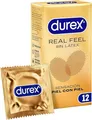Produktbild: Durex Feel Real Sensitive Kondome 12 Stück Transparent One Size – Neu & OVP