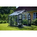 Produktbild: Juliana Gewächshaus 'Premium' 296 x 296 cm mit 3 mm Sicherheitsglas aluminiumfarben/schwarz