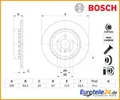 Produktbild: Bremsscheibe BOSCH 0986479G14 für BMW 5er 5er Touring X3 3er