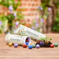 Produktbild: 25 bunte Blumenmurmeln in Dose - Wildblumensamen