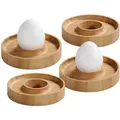 Produktbild: Eierbecher Set, 4tlg. aus Bambus - Kesper 58165 - für das Power-Frühstück