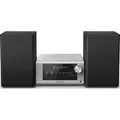 Produktbild: Panasonic SC-PM704EG-S Micro HiFi System mit 80W, CD, Bluetooth, DAB+, silber