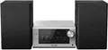 Produktbild: Panasonic SC-PM704EG-S Kompaktes Micro HiFi Stereosystem mit CD, DAB+/FM Radio, USB und Bluetooth, 80W Lautsprechern, Bassregelung, Silber