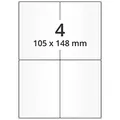 Produktbild: Labelident Laser-Etiketten auf DIN A4 Bogen - 105 x 148 mm - 2000 Versandetiketten selbstklebend DHL, 500 Blatt Papieretiketten weiß EBL105X148PP