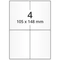 Produktbild: Universaletiketten auf DIN A4 Bogen - 105 x 148 mm  - 2.000 Versandetiketten
