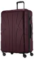 Produktbild: suitline - Großer Hartschalen-Koffer Koffer Trolley Rollkoffer XL Reisekoffer, TSA, 76 cm, ca. 96-110 Liter, 100% ABS matt, Burgund