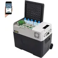 Produktbild: VEVOR Kompressor-Kühlbox 40 L mit App-Steuerung und Rädern für Unterwegs, -20 bis 20 °C, 12/24 V DC und 120/240 V AC, Tragbarer Auto-Kühlschrank mit USB-Anschluss für Camping, Wohnmobil, Boot und Lkw