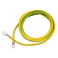 Produktbild: as - Schwabe Erdungskabel – 3 m Aderleitung - Erdungsleiter - Erdungsleitung mit 1 Ringöse A8 / 16mm² & A10 / 16mm² - Für Kreuzerder – für Gewerbe & Baustelle – Made in Germany – gelb/grün, 70869