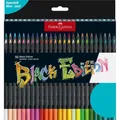 Produktbild: FABER-CASTELL 116450 - Buntstifte Blackwood, Black Edition, 50er Etui, leuchtende Farben mit weichem Abstrich, schwarzes Holz