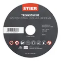 Produktbild: STIER Trennscheibe Edelstahl 125 x 1,0 x 22,23 mm, Form gerade