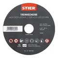 Produktbild: STIER Trennscheibe Edelstahl 125 x 1,0 x 22,23 mm, Form gerade