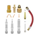Produktbild: Ventiladapter Set 8-teilig für Fahrradpumpe  Ballpumpe – Adapter für Autovent...