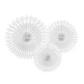 Produktbild: PartyDeco Satz von Seidenpapier Rosetten- Weiß- Dekoration Hängende Papier Rosetten Papier Stern Papier Pumpen Silvester Hochzeit Geburtstag Baby Shower Hängende Dekorationen