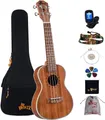 Produktbild: Winzz Ukulele Konzert 23 Zoll Erwachsene Kinder Anfänger Set, Ukulele Holz KOA