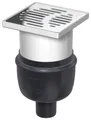 Produktbild: ACO Easyflow Bodenablauf DN50/150x150/90Grad/ 1,0l/s Kst/ K3/ Halter/ WS50
