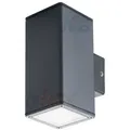 Produktbild: Kanlux GORI Outdoor Wandleuchte Graphit, Aluminium, 2xGU10, IP44, ohne Leuchtmittel - Schwarz